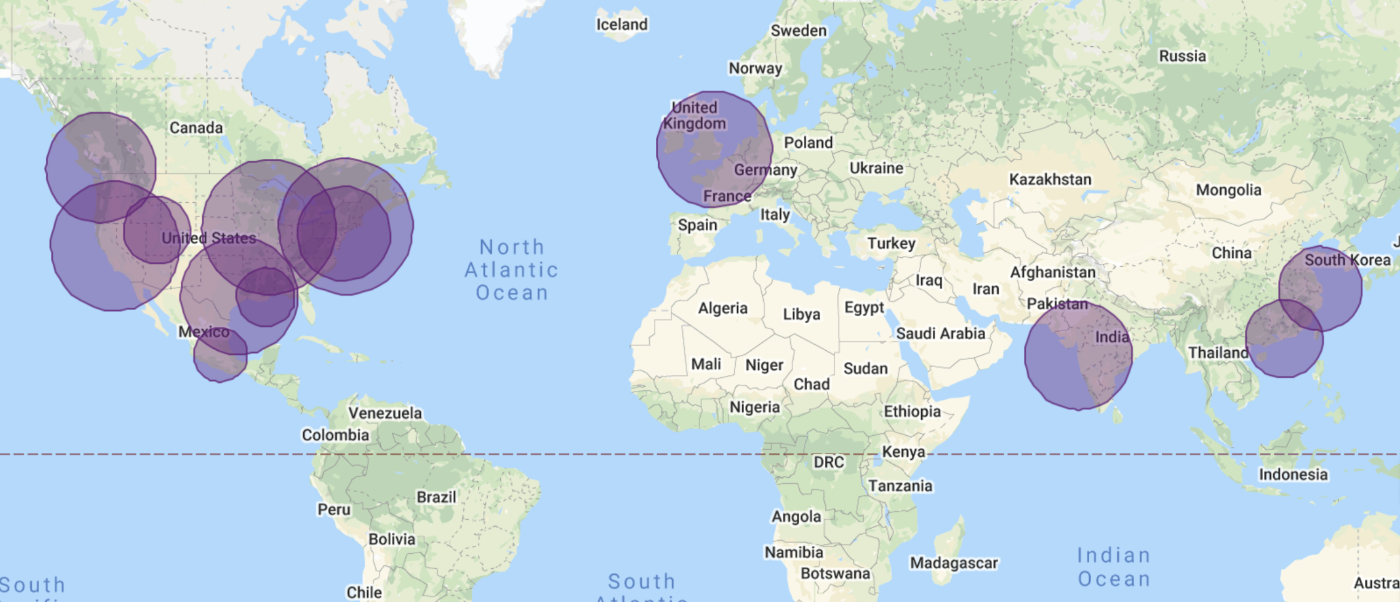 map of entrants